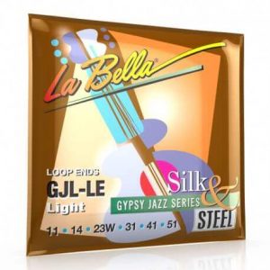 La Bella Gipsy Jazz Silk & Steel à Boucle Extra Light  10-50