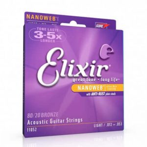 Elixir Nanoweb Bronze 80/20 Custom Light 11 52