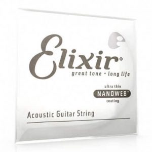 Elixir Nanoweb Bronze 80/20 à L’unité 015 Acier Plein